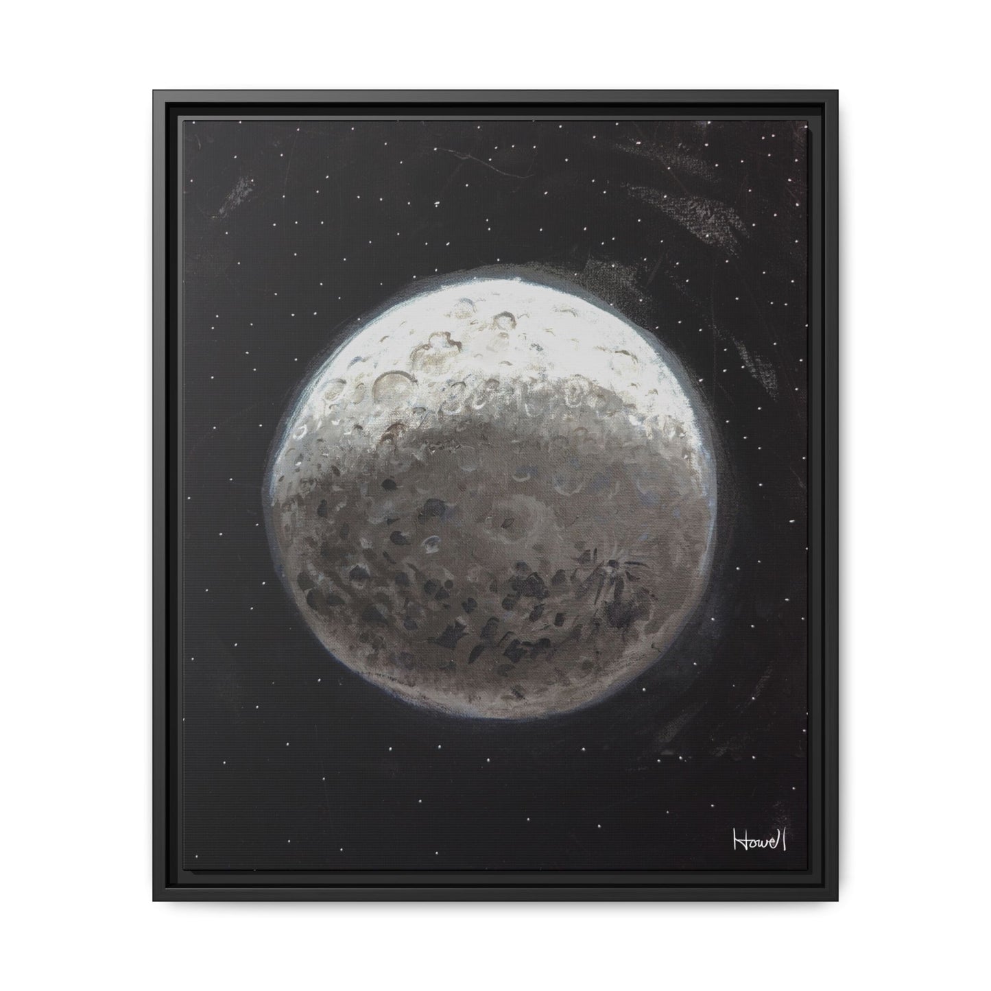 Moon - Framed Giclée Canvas Print