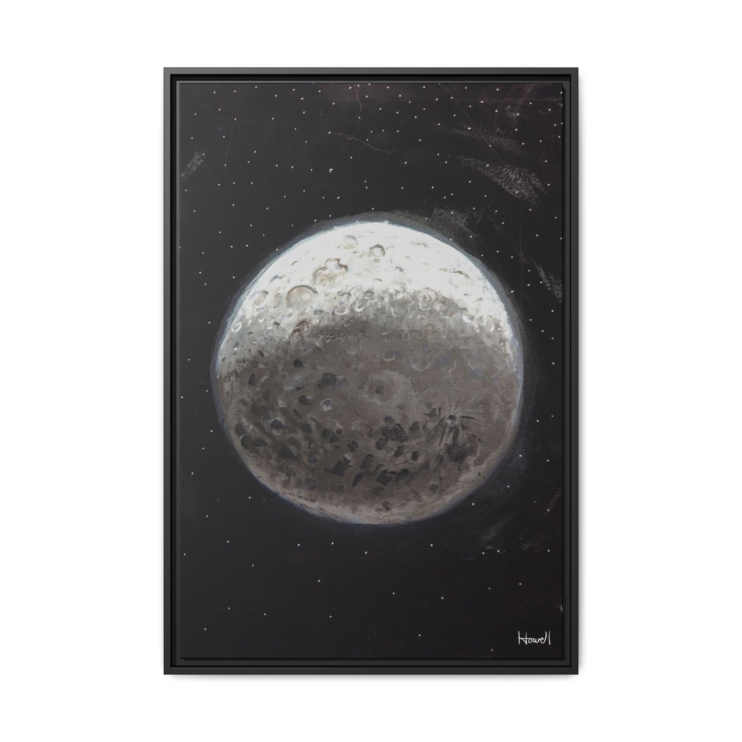 Moon - Framed Giclée Canvas Print
