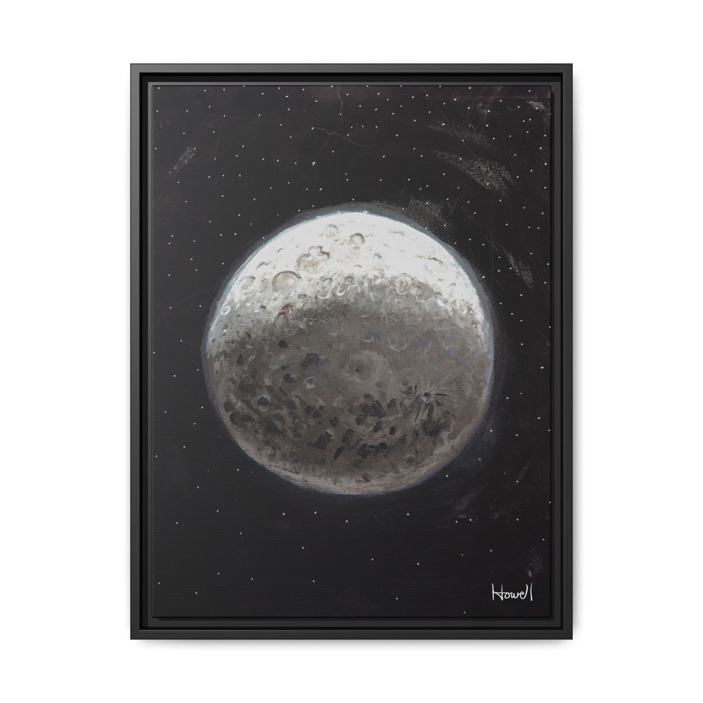 Moon - Framed Giclée Canvas Print