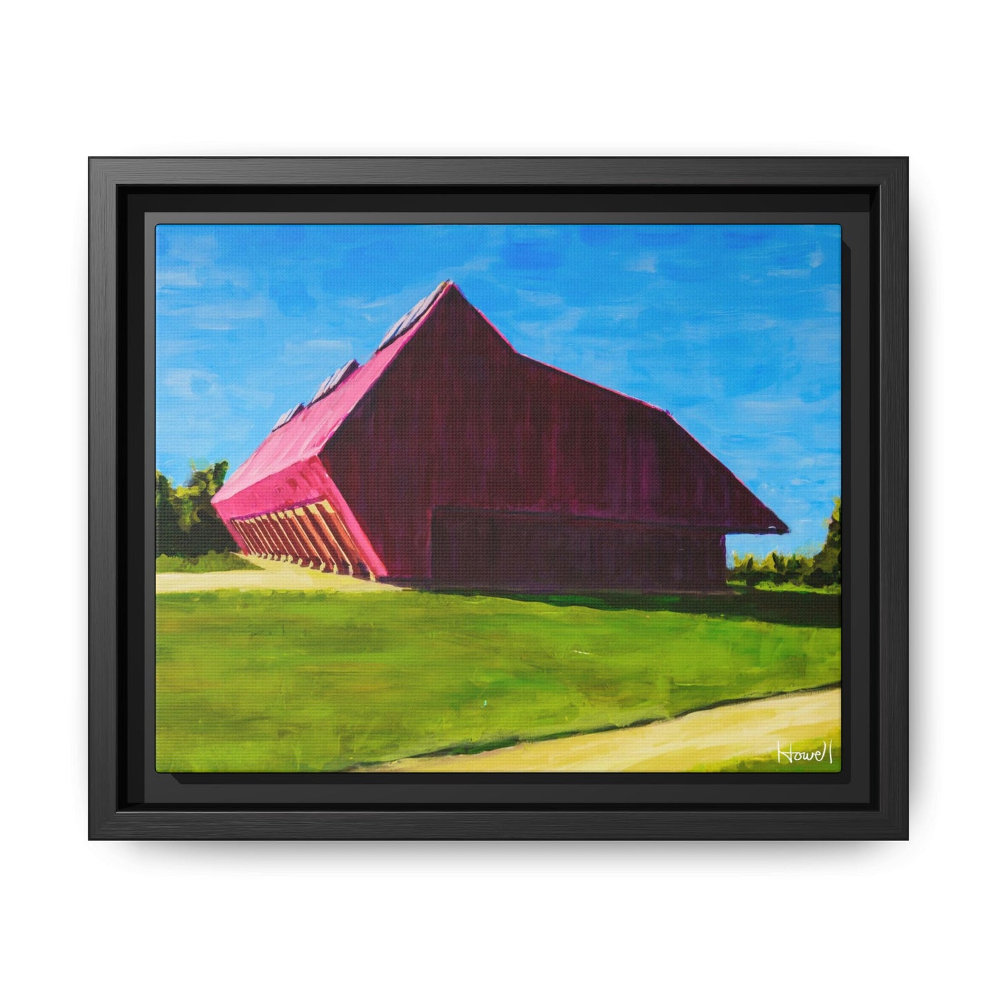 Thaden Barn - Framed Giclée Canvas Print