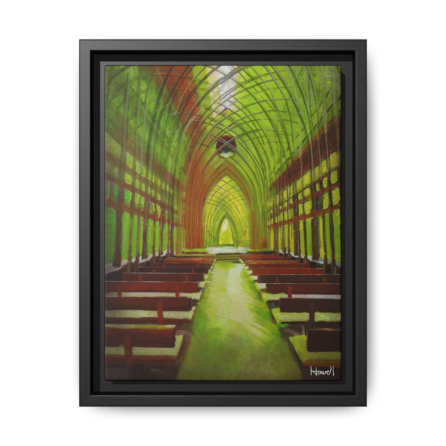 Cooper Glass Chapel (Bella Vista)- Framed Giclée Canvas Print