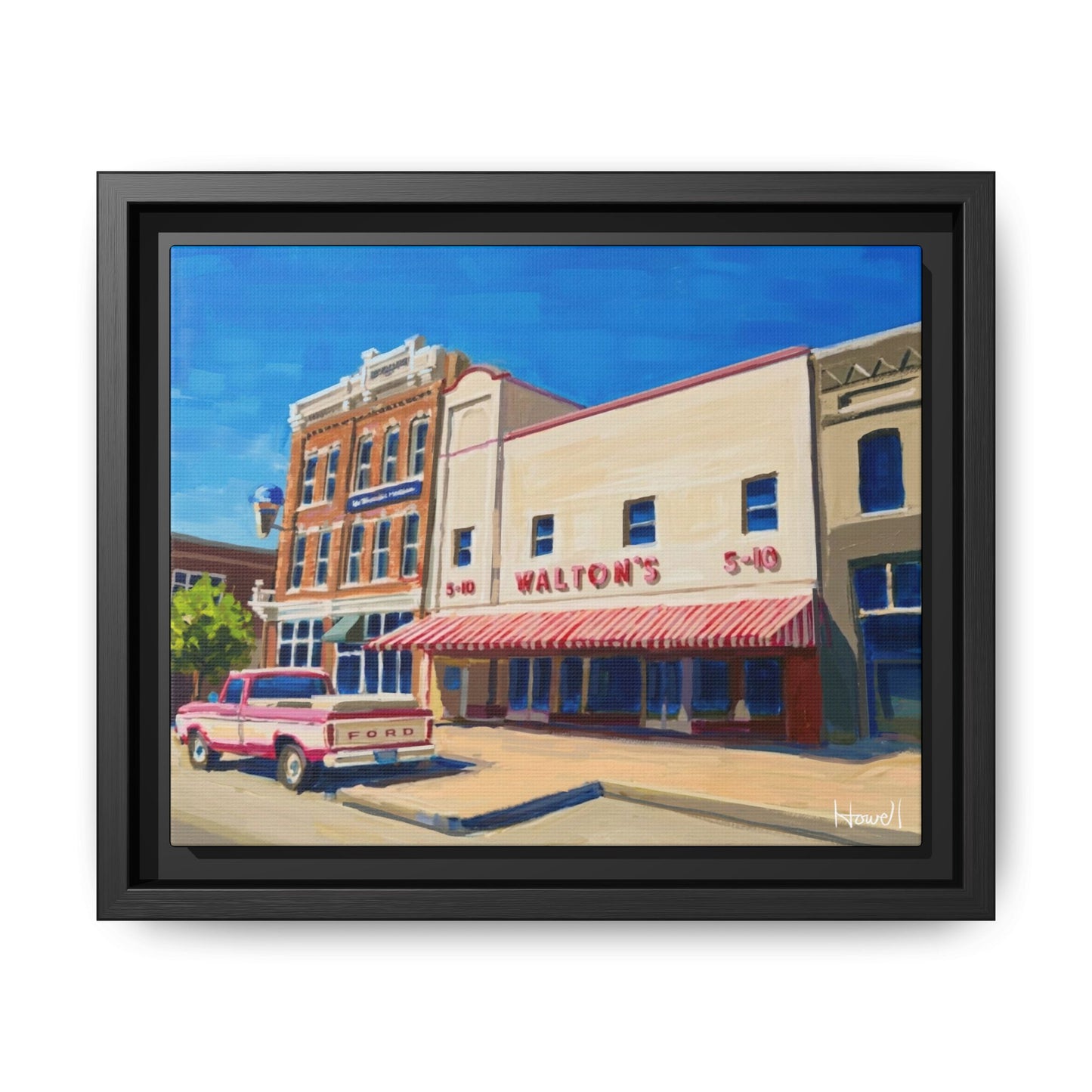 Walton's 5 & Dime - Framed Giclée Canvas Print
