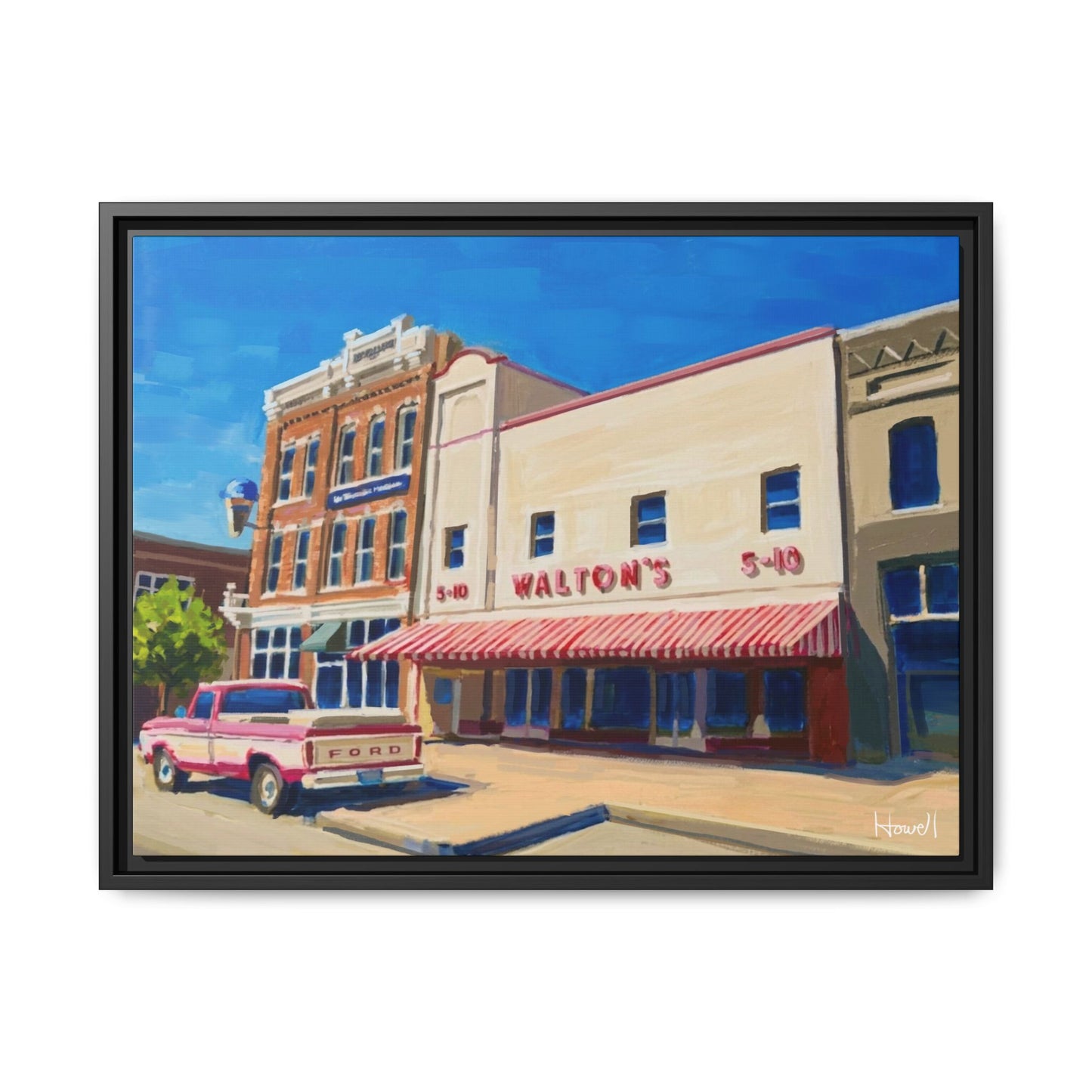 Walton's 5 & Dime - Framed Giclée Canvas Print
