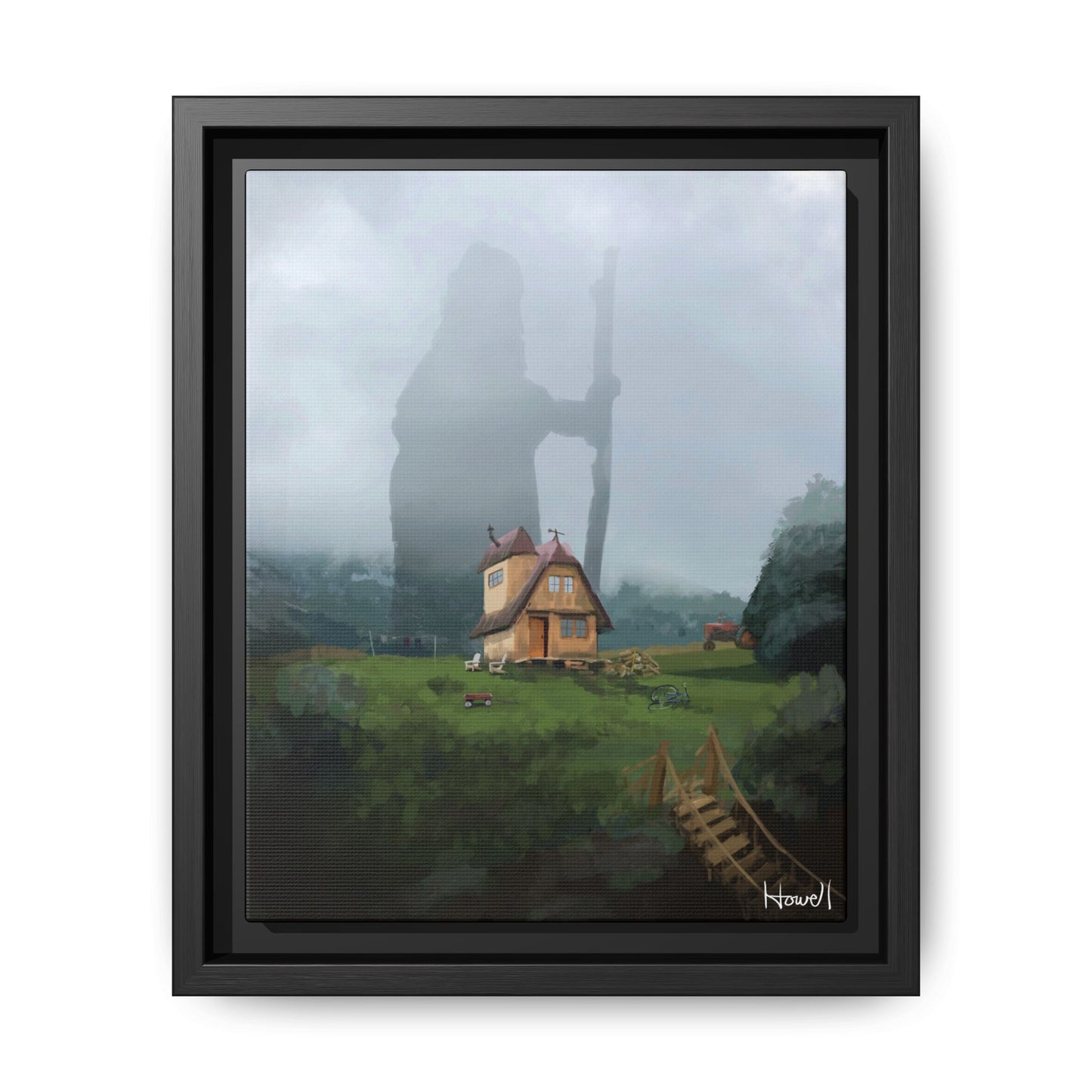 Ancestor - Framed Giclée Canvas Print
