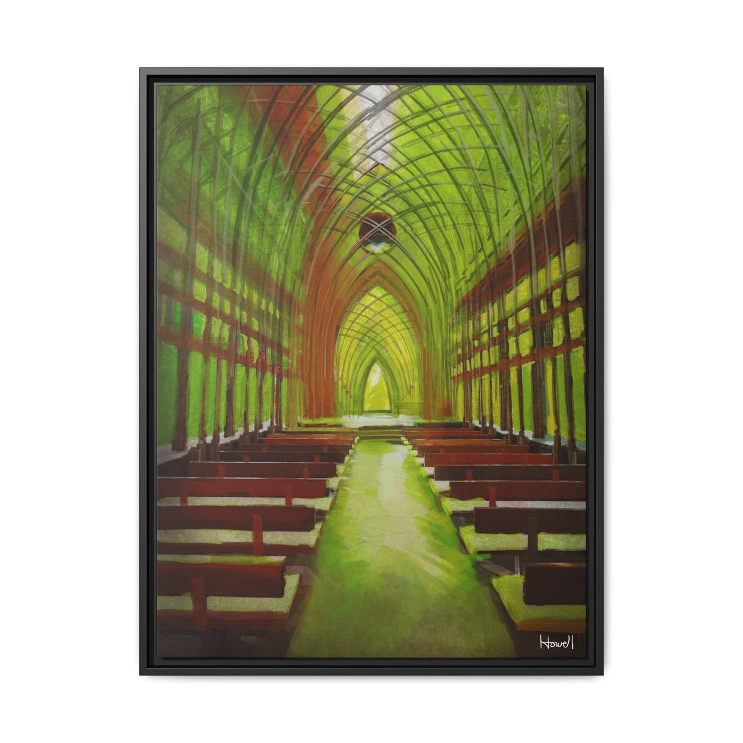 Cooper Glass Chapel (Bella Vista)- Framed Giclée Canvas Print