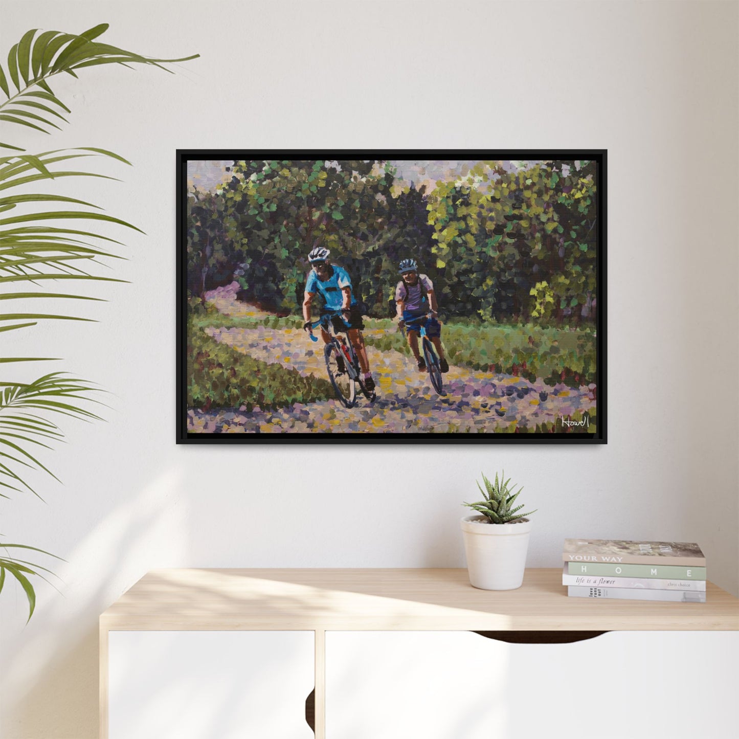 Razorback Greenway - Framed Giclée Canvas Print