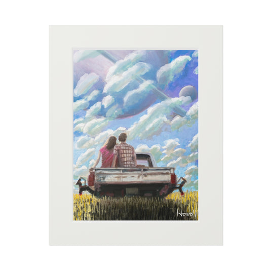 Tailgating - Matted Fine Art Print