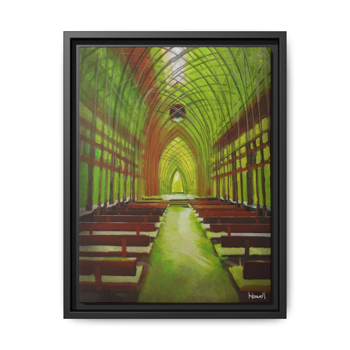 Cooper Glass Chapel (Bella Vista)- Framed Giclée Canvas Print