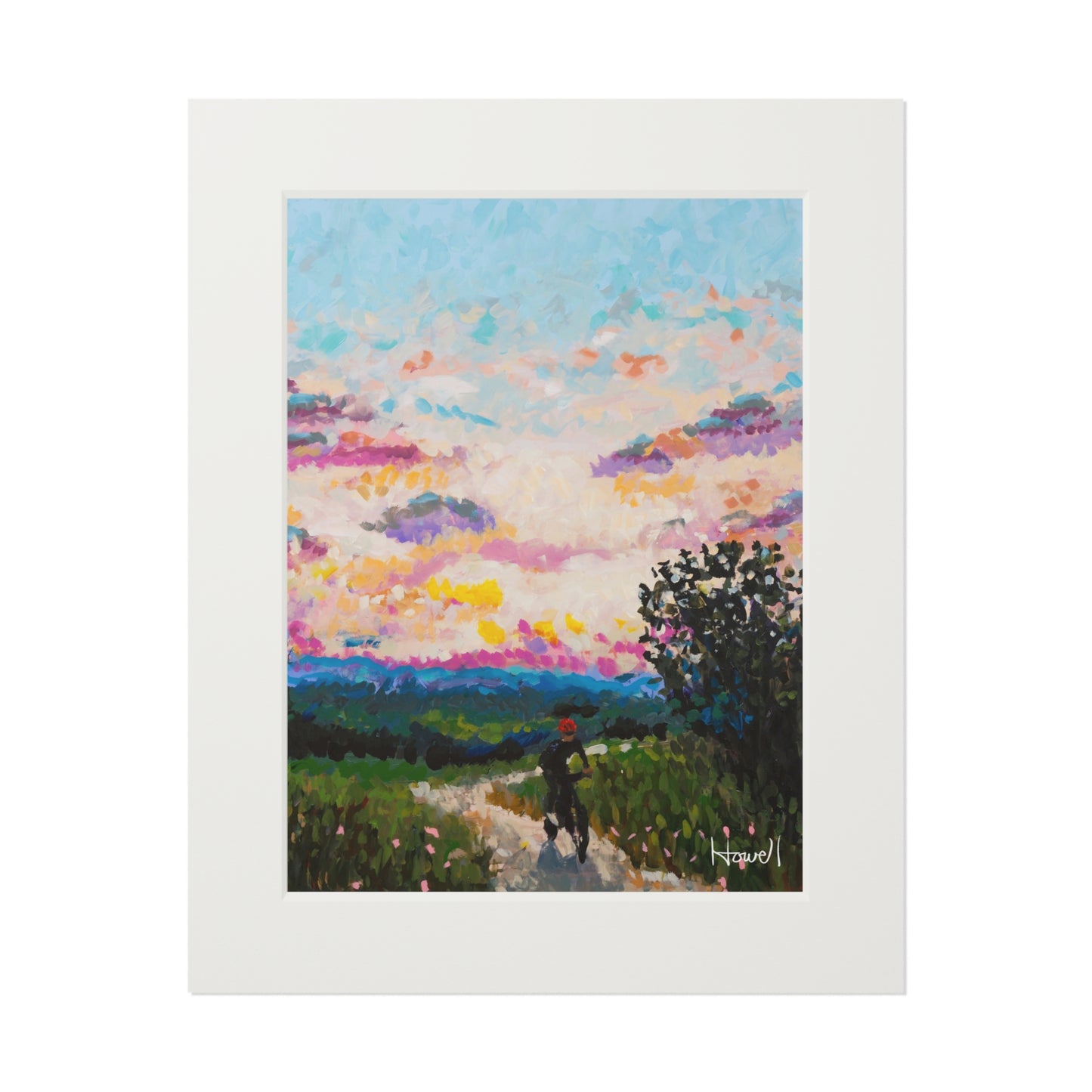 Sunset Ride - Matted Fine Art Print