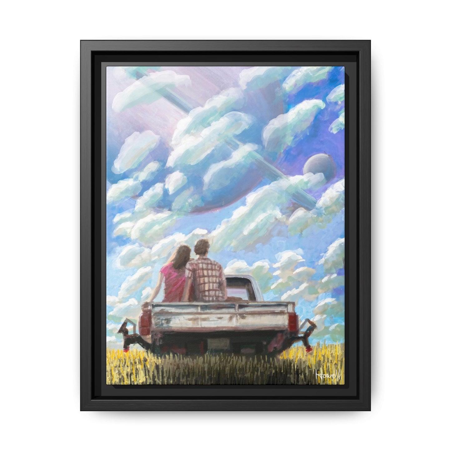 Tailgating - Framed Giclée Canvas Print