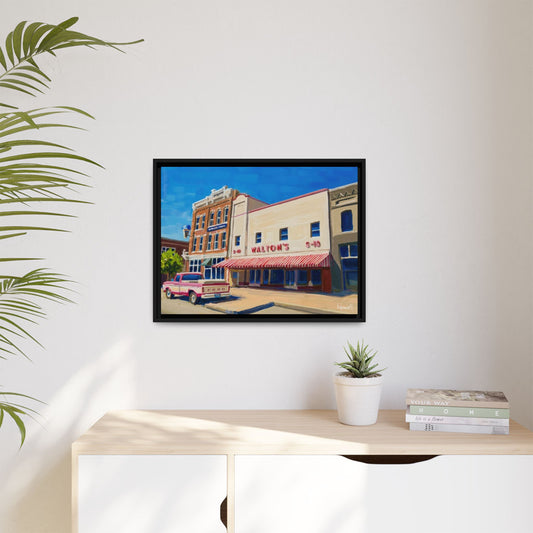 Walton's 5 & Dime - Framed Giclée Canvas Print