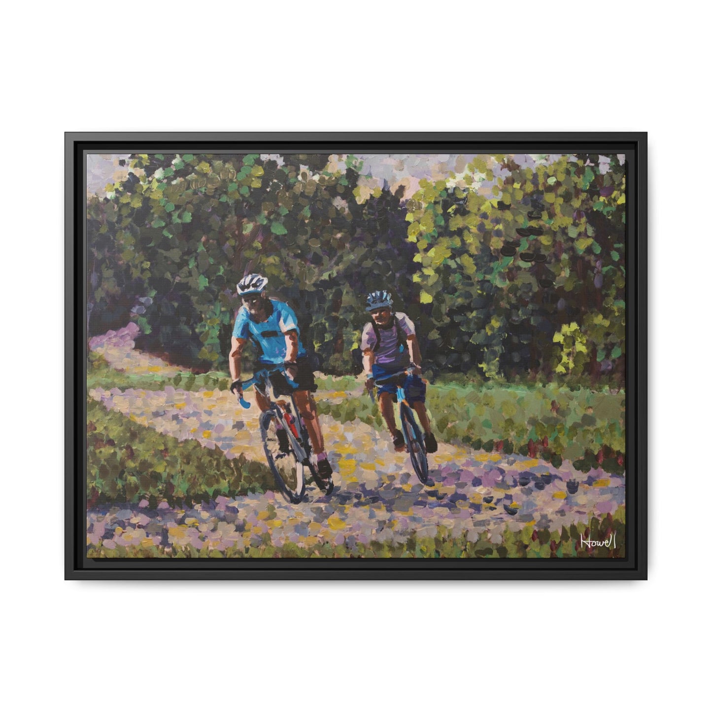 Razorback Greenway - Framed Giclée Canvas Print