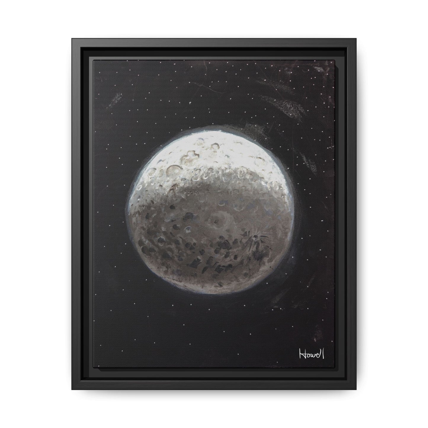 Moon - Framed Giclée Canvas Print