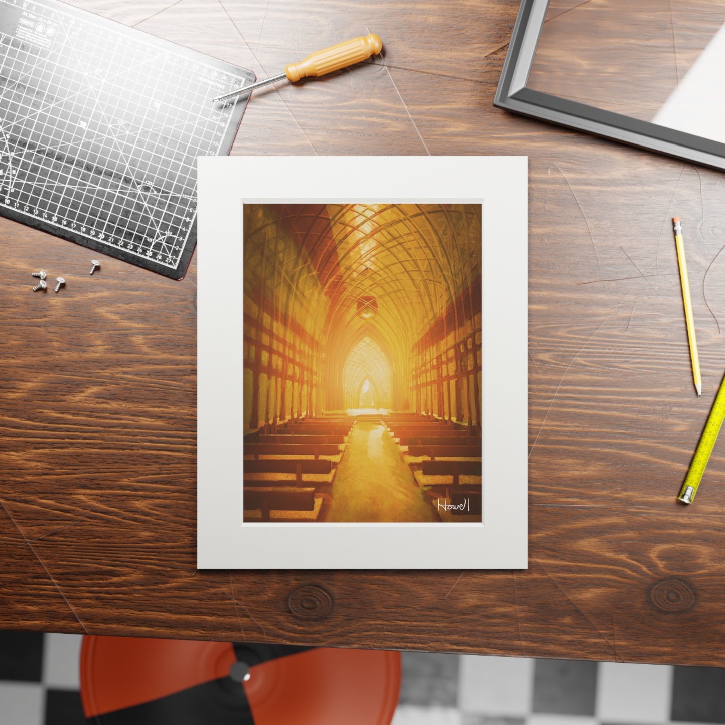 Golden Cooper - Matted Fine Art Print