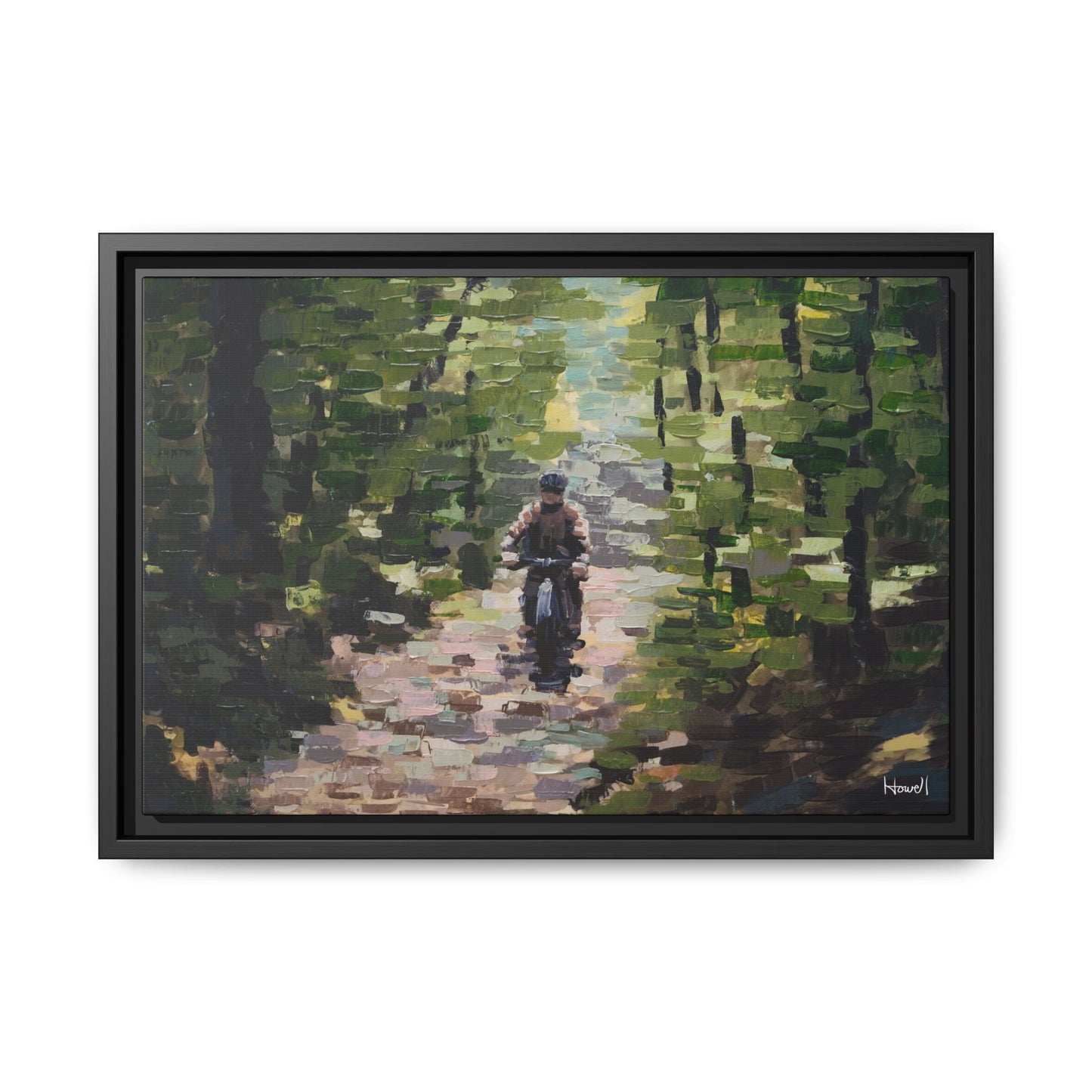 Quiet Ride II - Framed Giclée Canvas Print