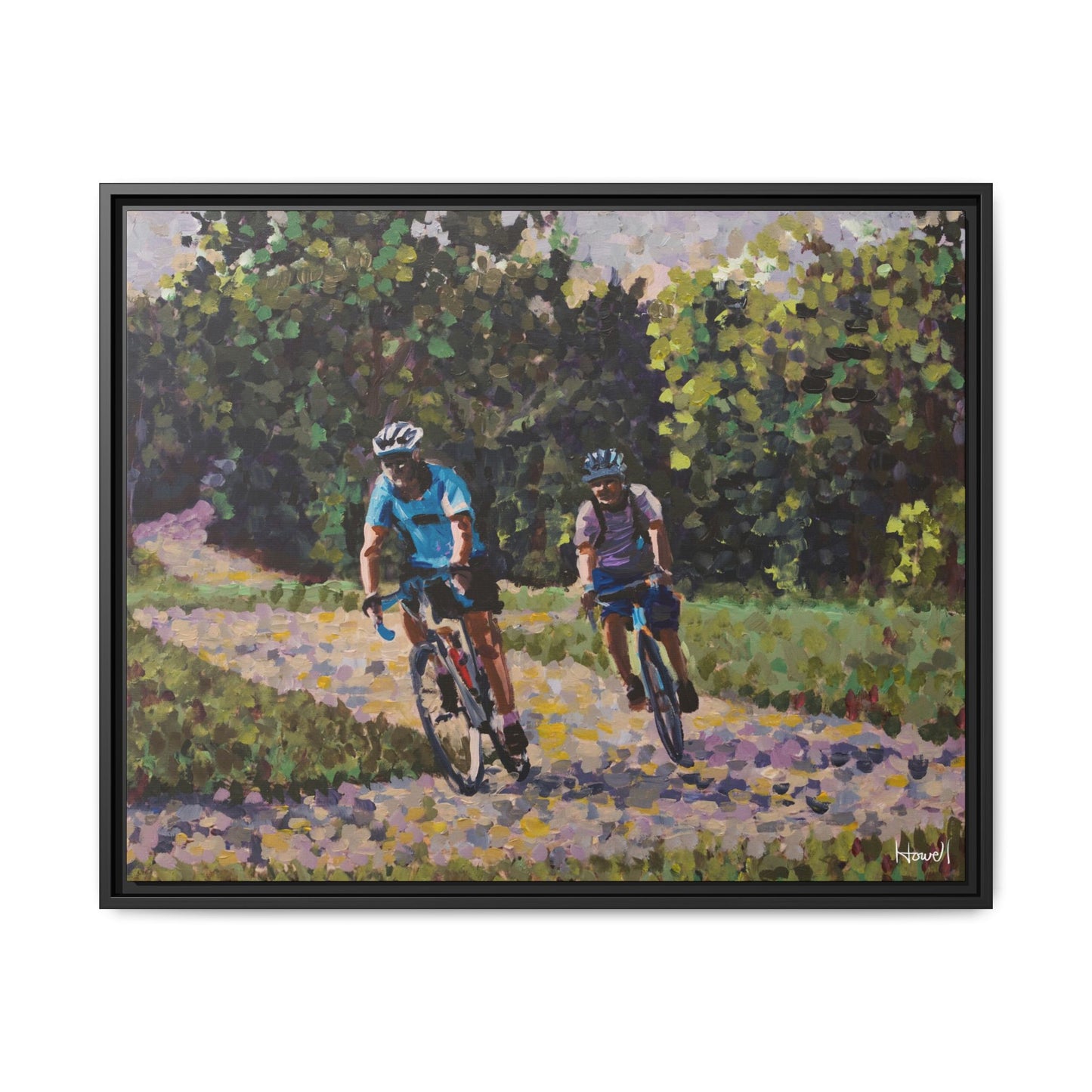 Razorback Greenway - Framed Giclée Canvas Print