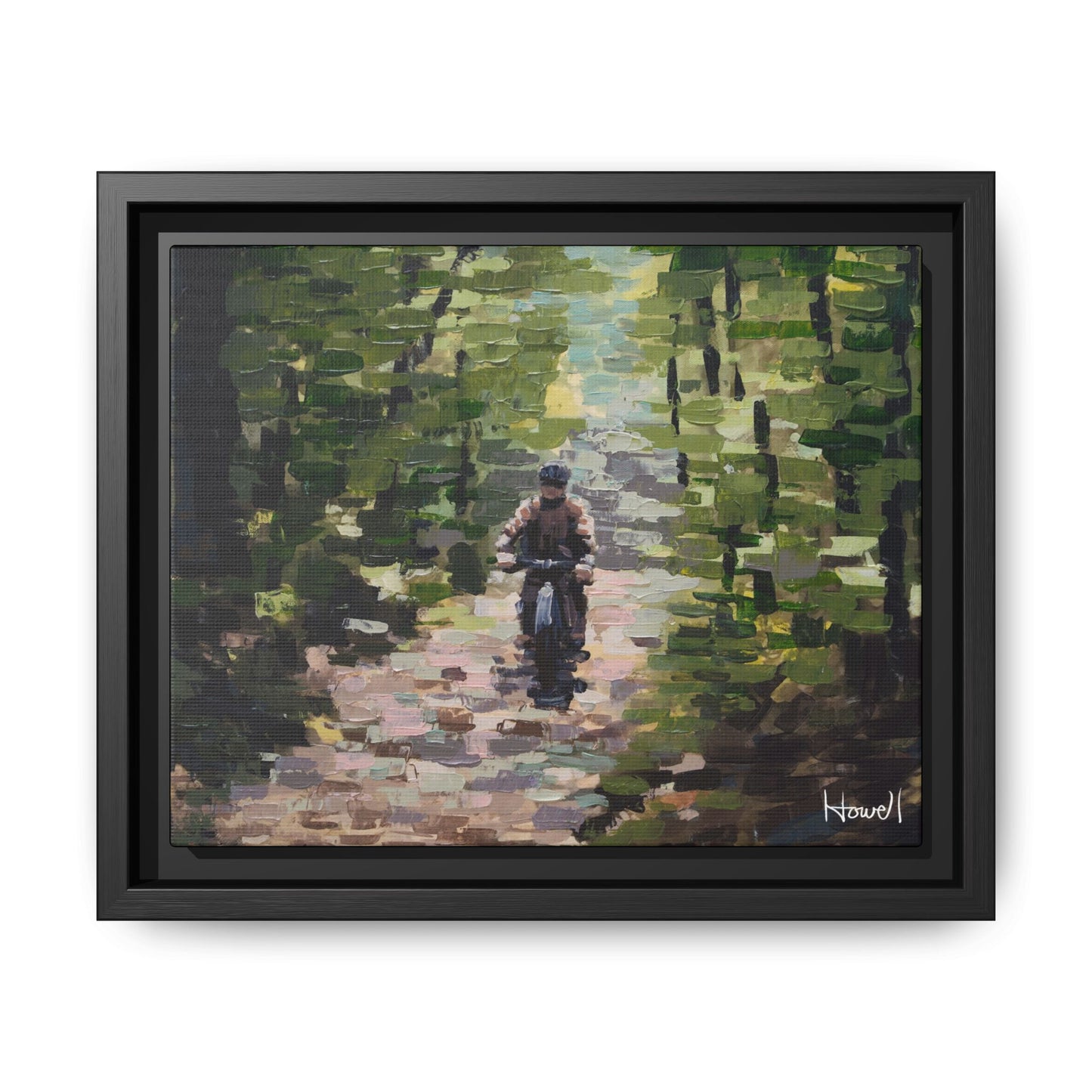 Quiet Ride II - Framed Giclée Canvas Print