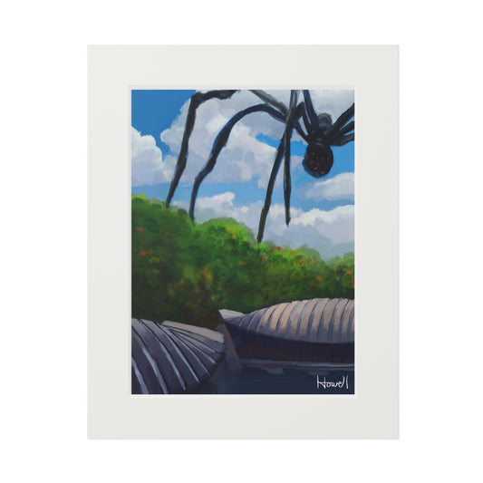 Crystal Bridges Visitor - Matted Fine Art Print