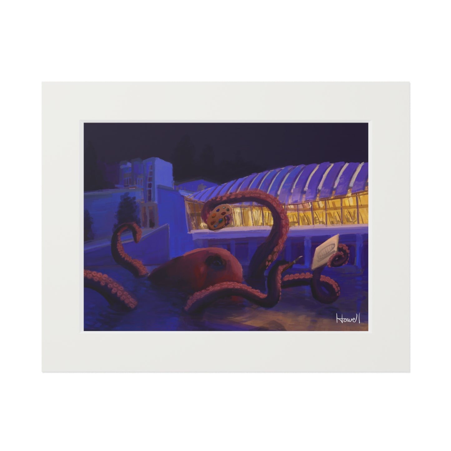 Crystal Bridges Kraken - Matted Fine Art Print