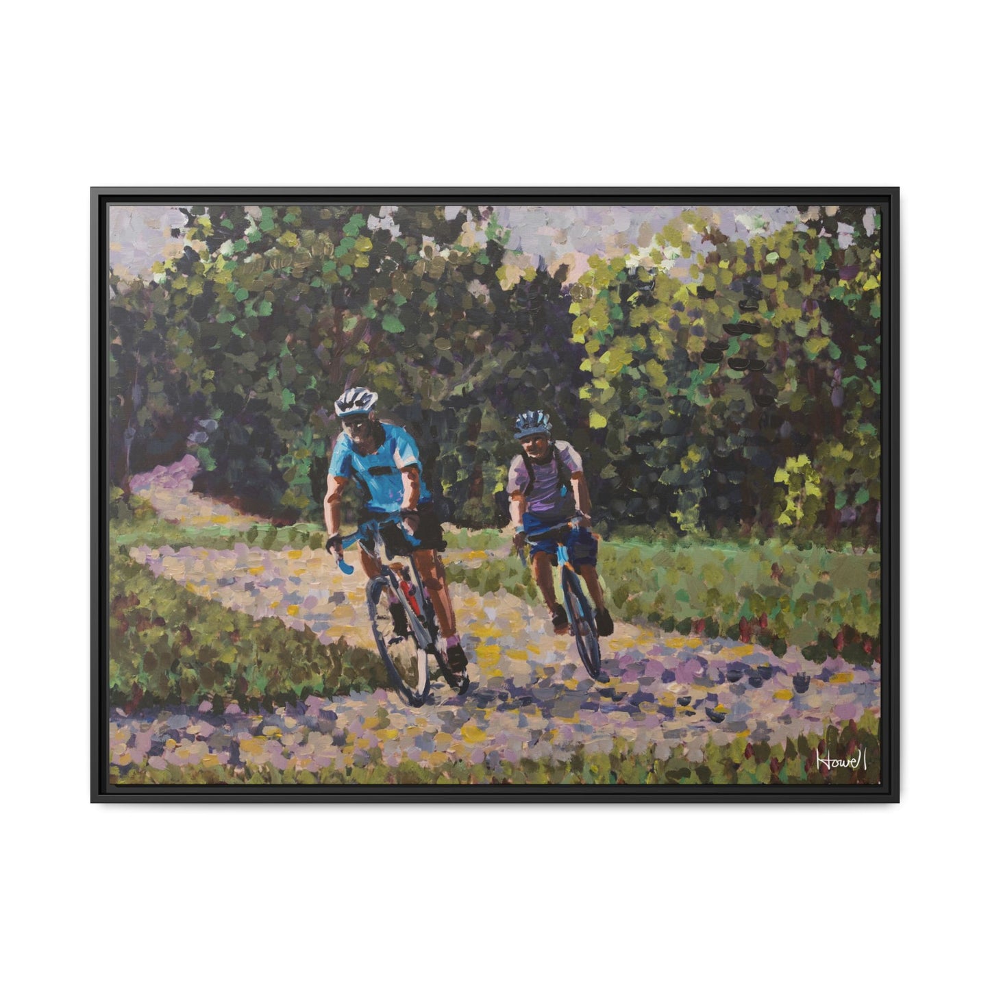 Razorback Greenway - Framed Giclée Canvas Print