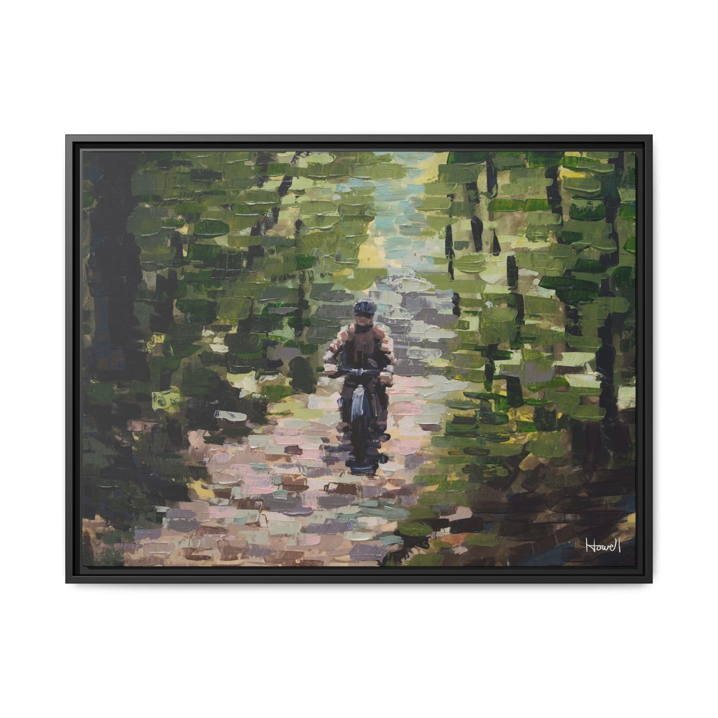 Quiet Ride II - Framed Giclée Canvas Print