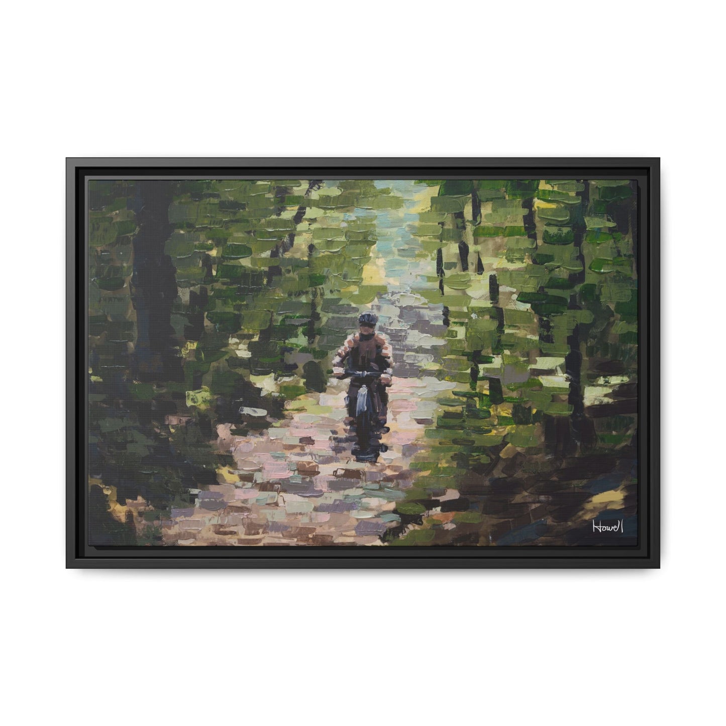 Quiet Ride II - Framed Giclée Canvas Print