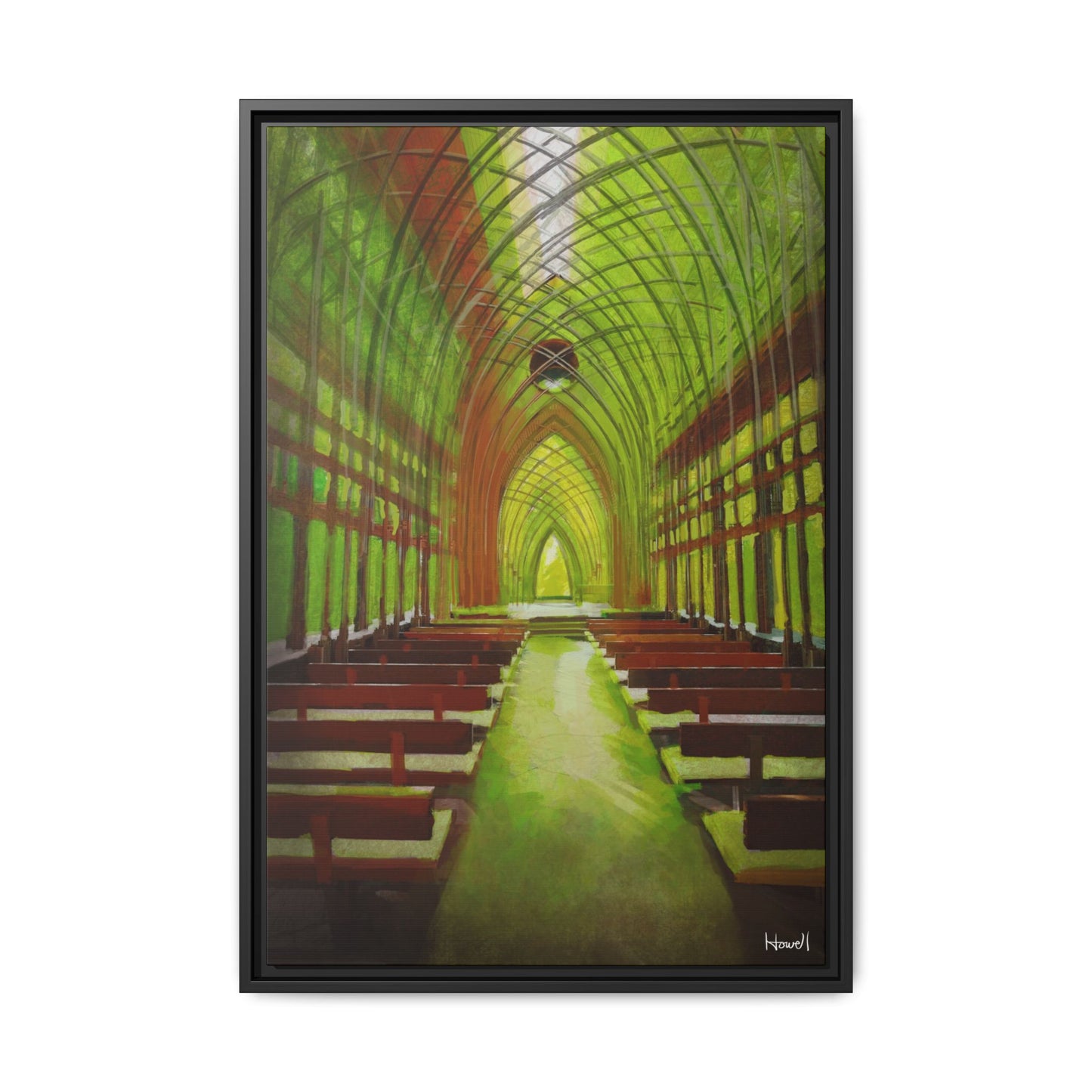 Cooper Glass Chapel (Bella Vista)- Framed Giclée Canvas Print