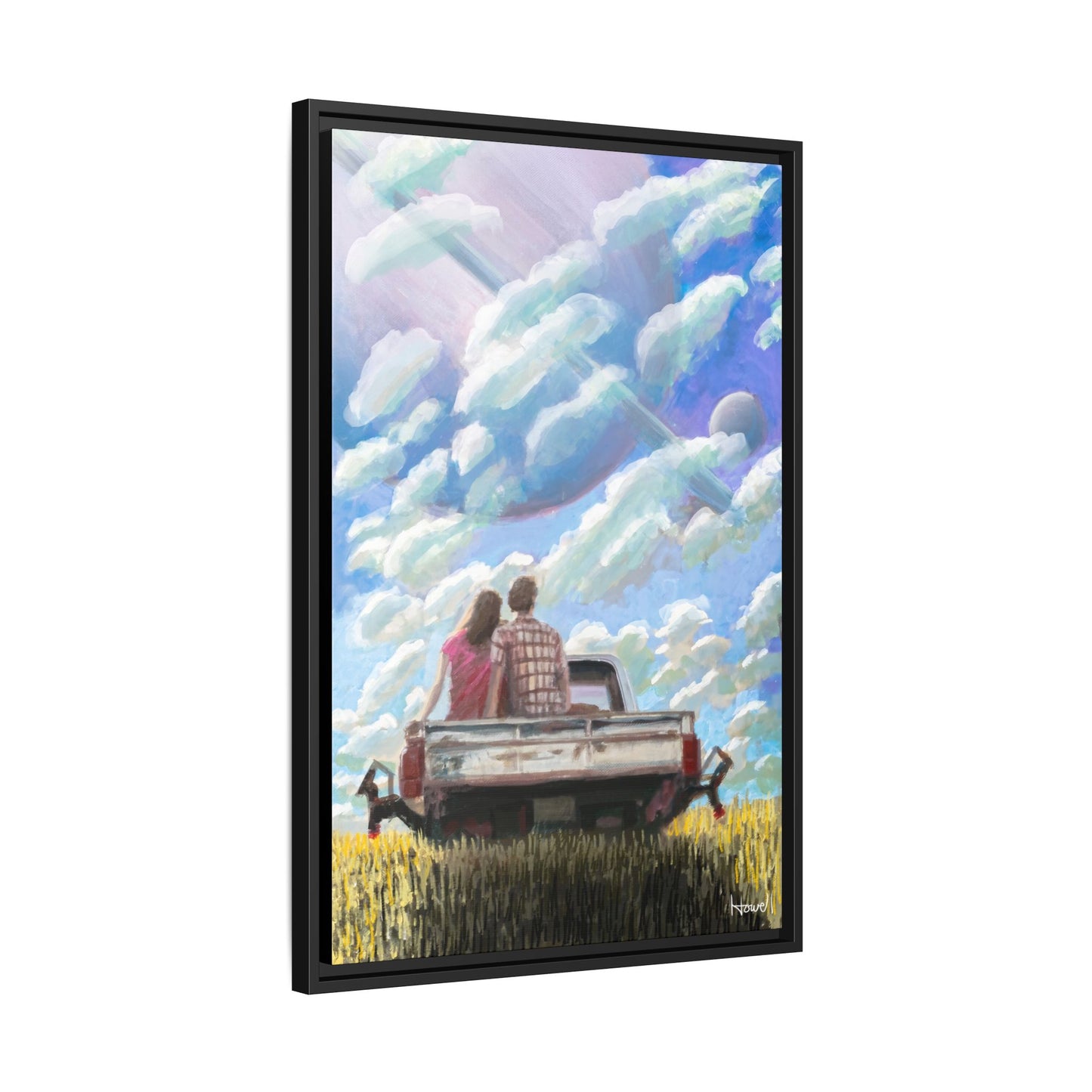 Tailgating - Framed Giclée Canvas Print