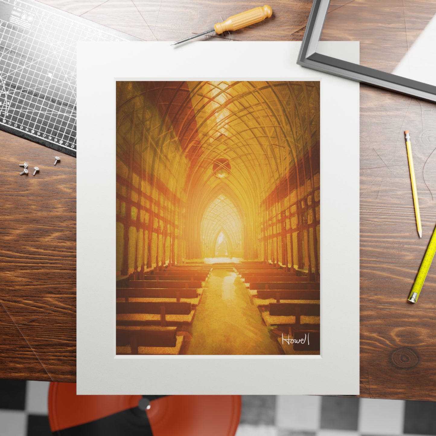 Golden Cooper - Matted Fine Art Print