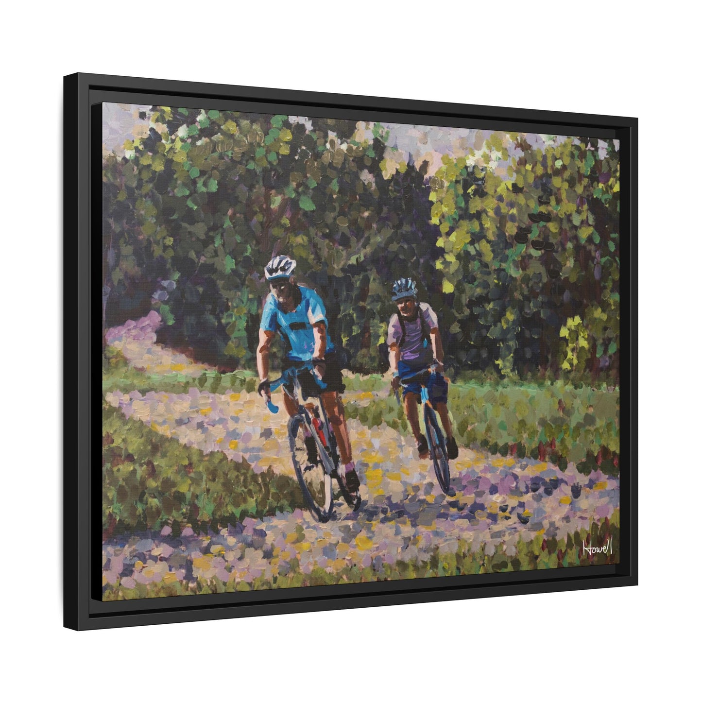 Razorback Greenway - Framed Giclée Canvas Print