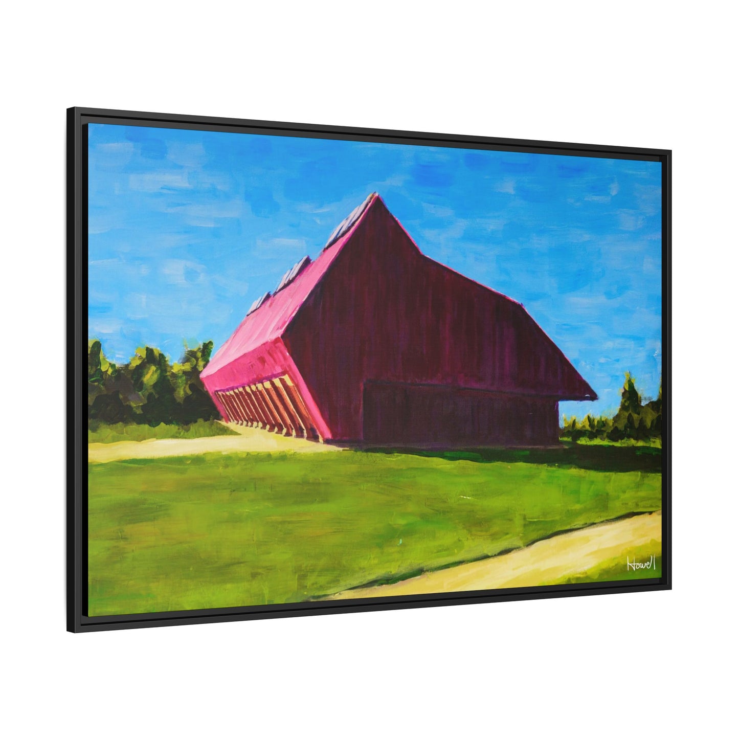 Thaden Barn - Framed Giclée Canvas Print