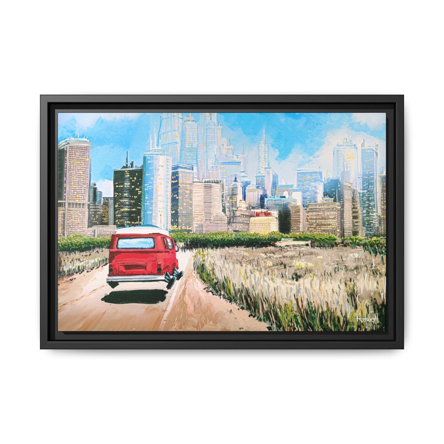 Road Trip - Framed Giclée Canvas Print