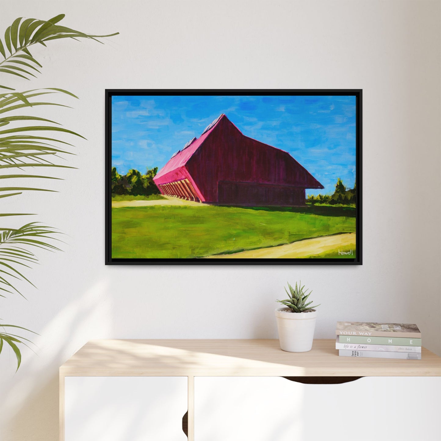 Thaden Barn - Framed Giclée Canvas Print