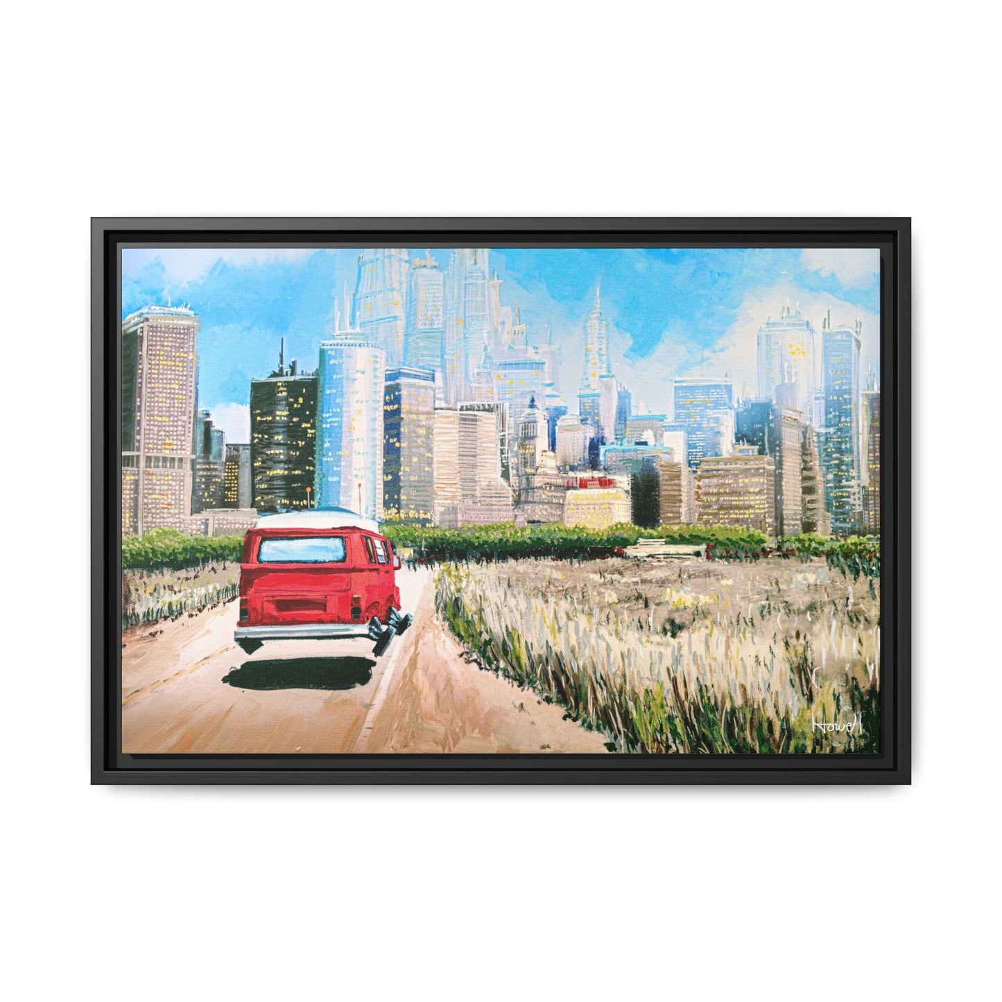 Road Trip - Framed Giclée Canvas Print