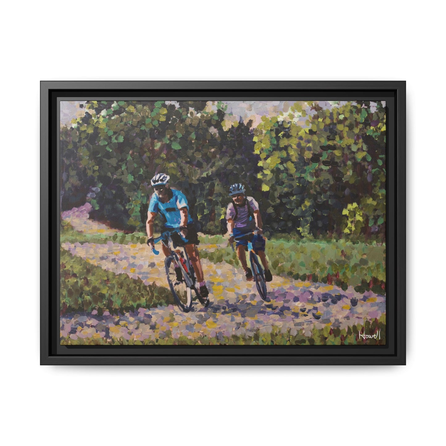 Razorback Greenway - Framed Giclée Canvas Print