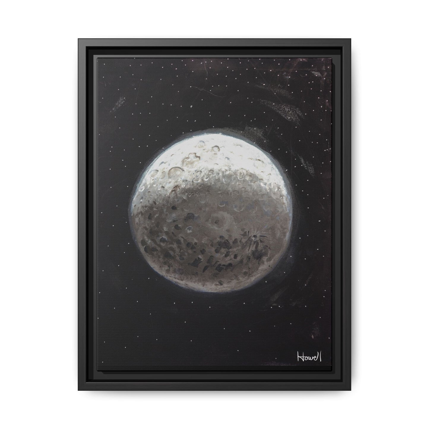 Moon - Framed Giclée Canvas Print