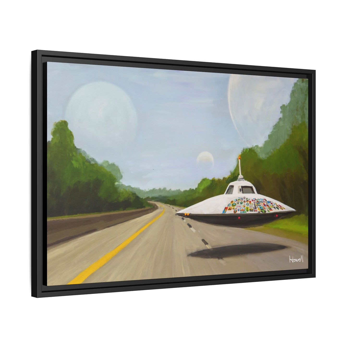 The Wanderer - Framed Giclée Canvas Print
