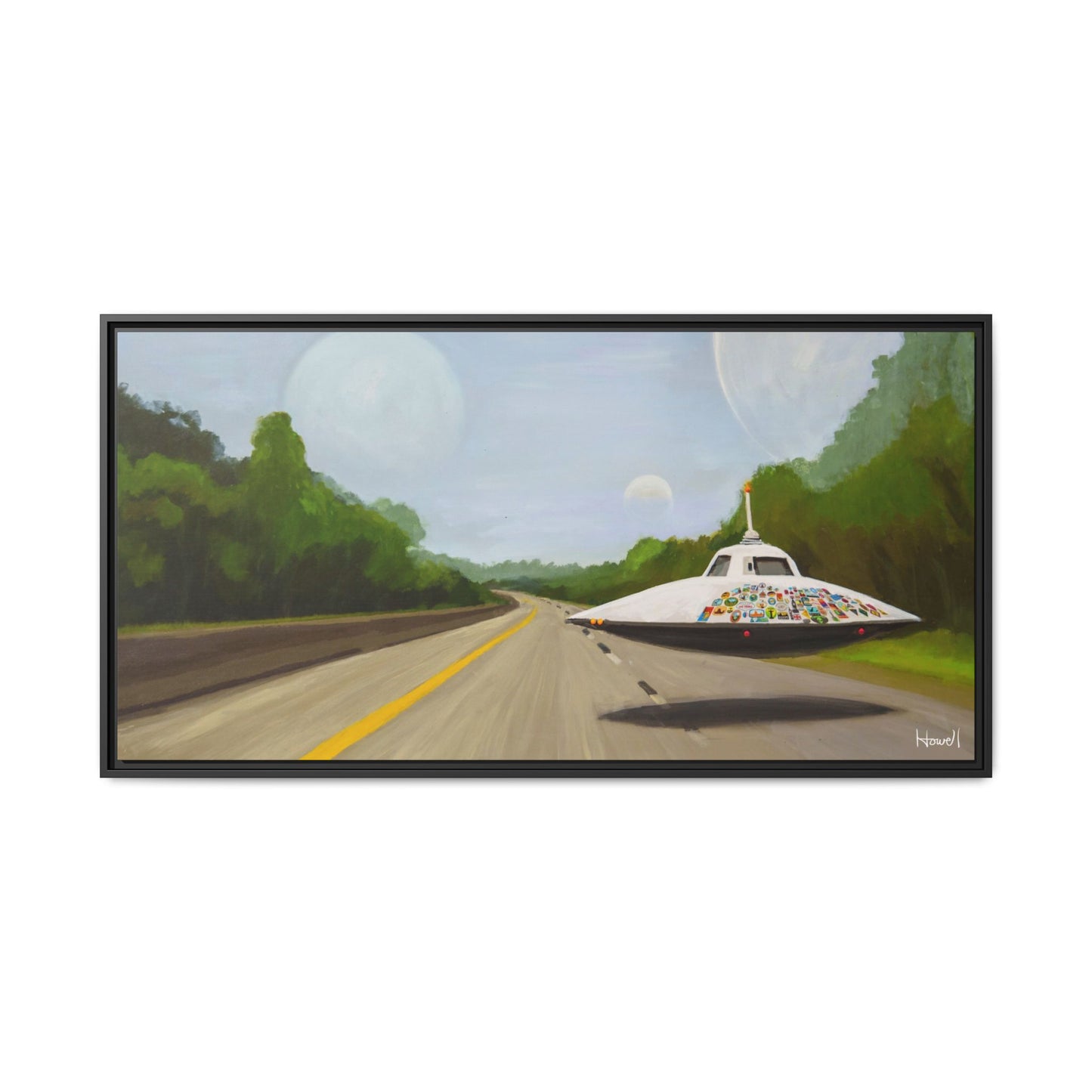 The Wanderer - Framed Giclée Canvas Print