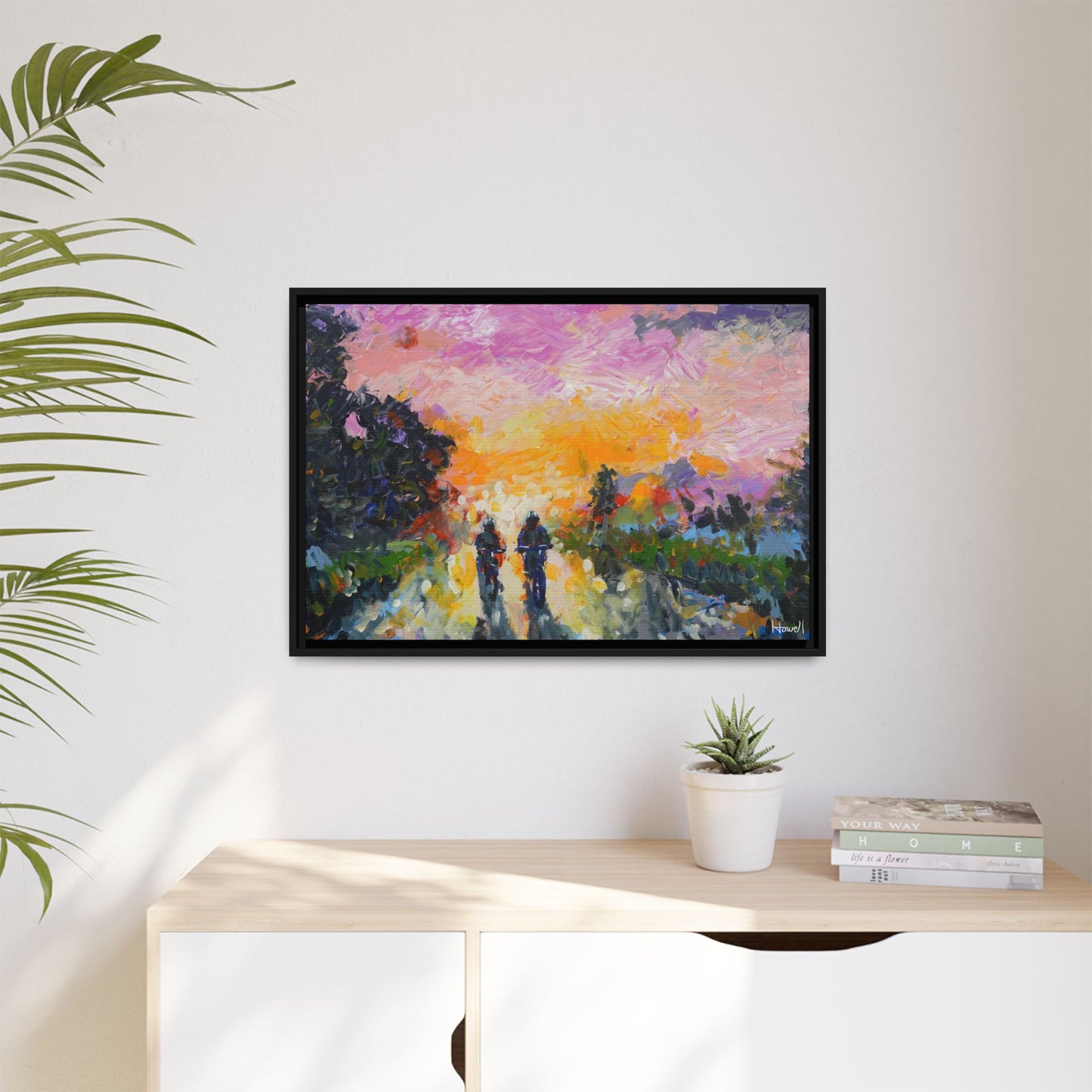 Twilight Ride - Framed Giclée Canvas Print
