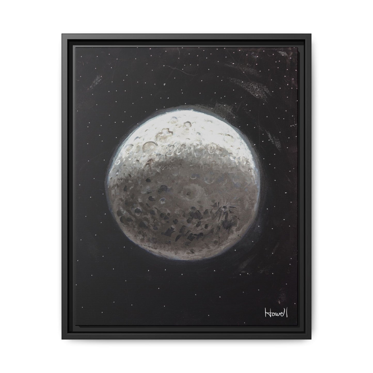 Moon - Framed Giclée Canvas Print