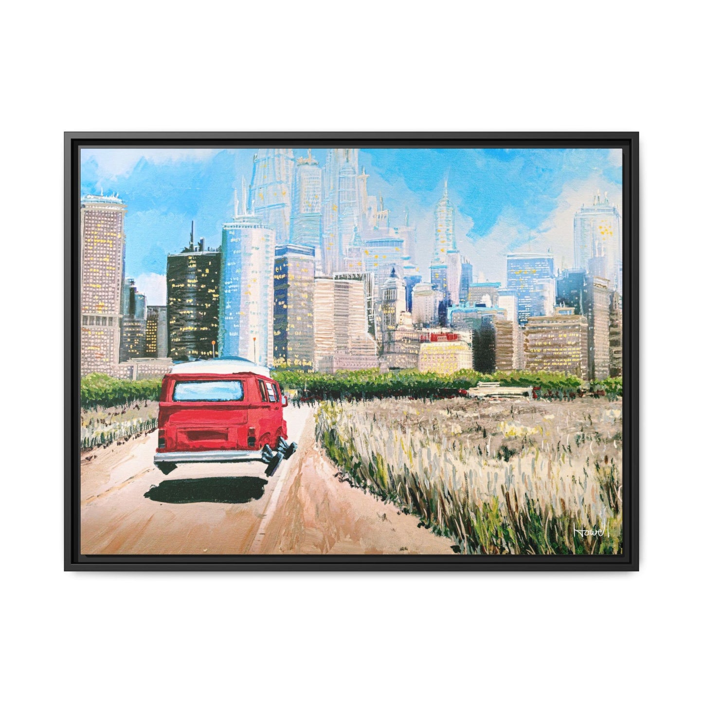 Road Trip - Framed Giclée Canvas Print