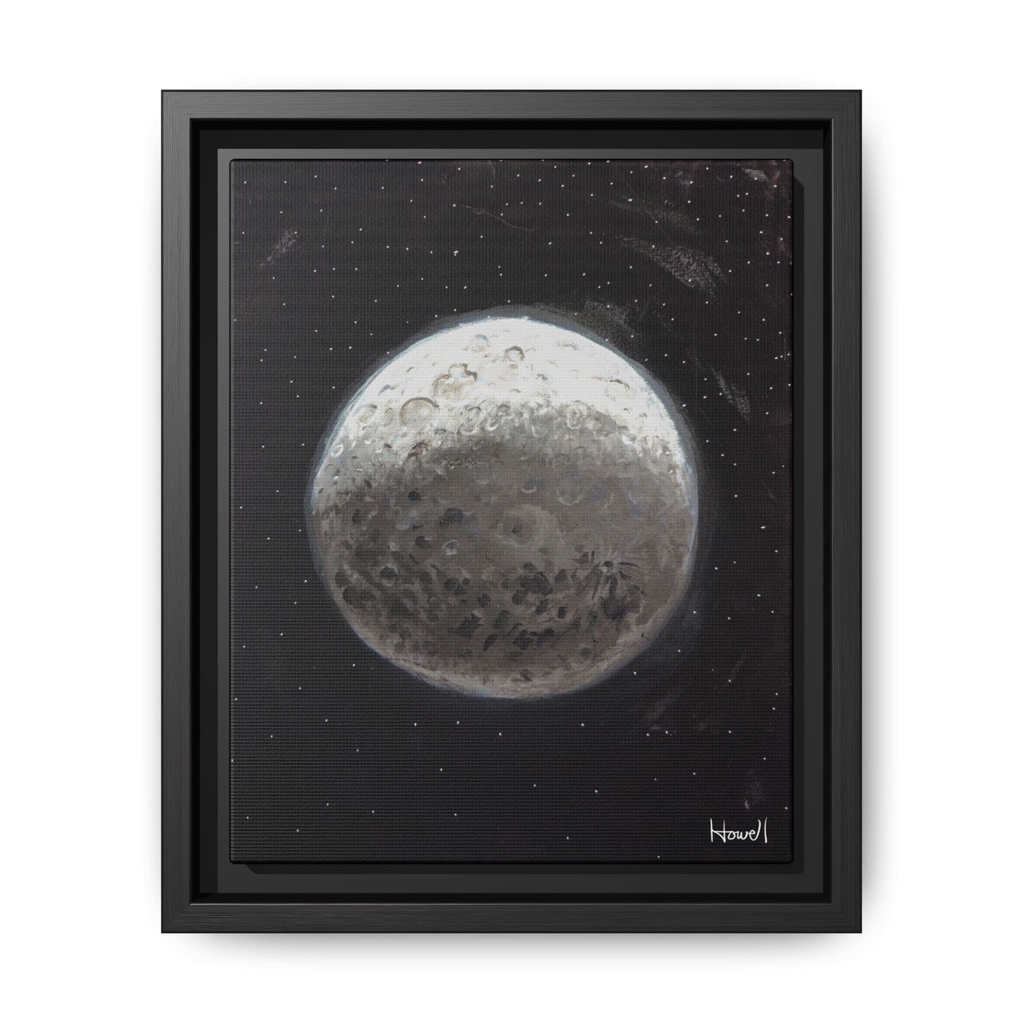 Moon - Framed Giclée Canvas Print