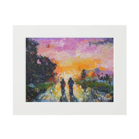 Twilight Ride - Matted Fine Art Print