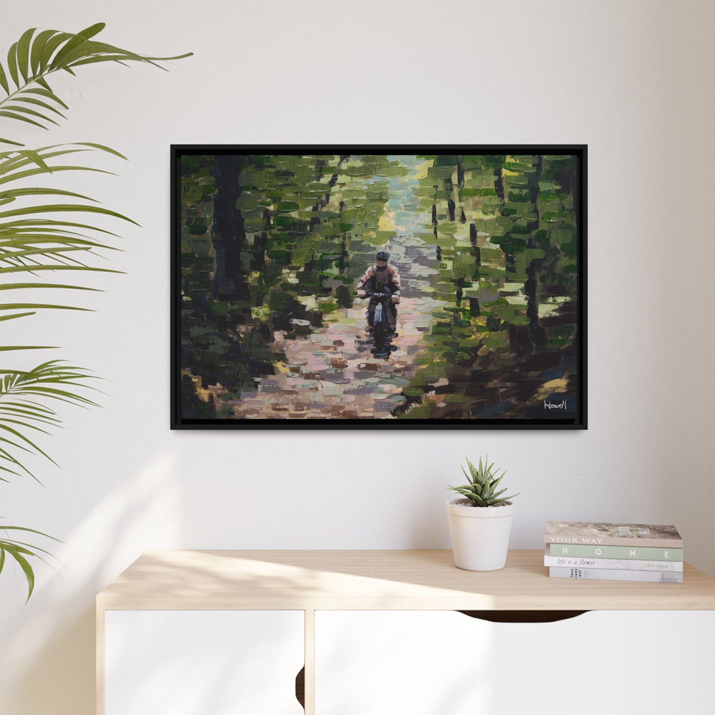 Quiet Ride II - Framed Giclée Canvas Print