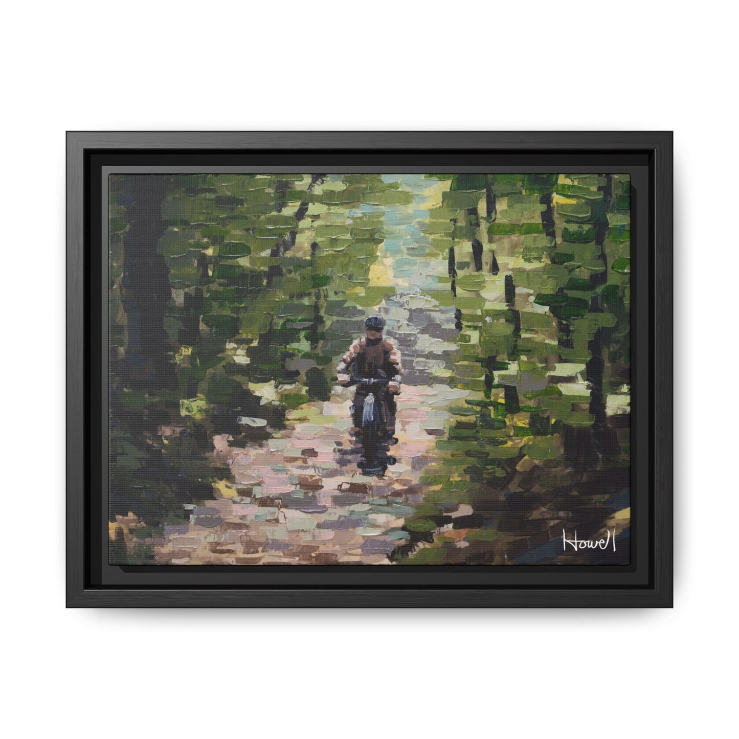 Quiet Ride II - Framed Giclée Canvas Print