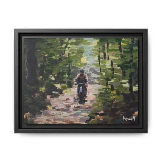 Quiet Ride II - Framed Giclée Canvas Print