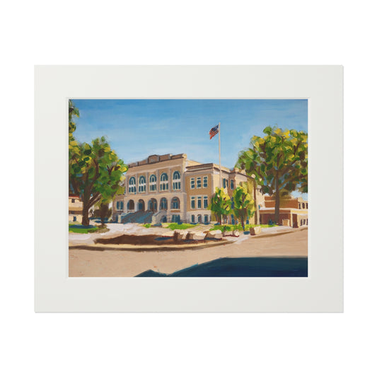 Bentonville Courthouse - Matted Fine Art Print