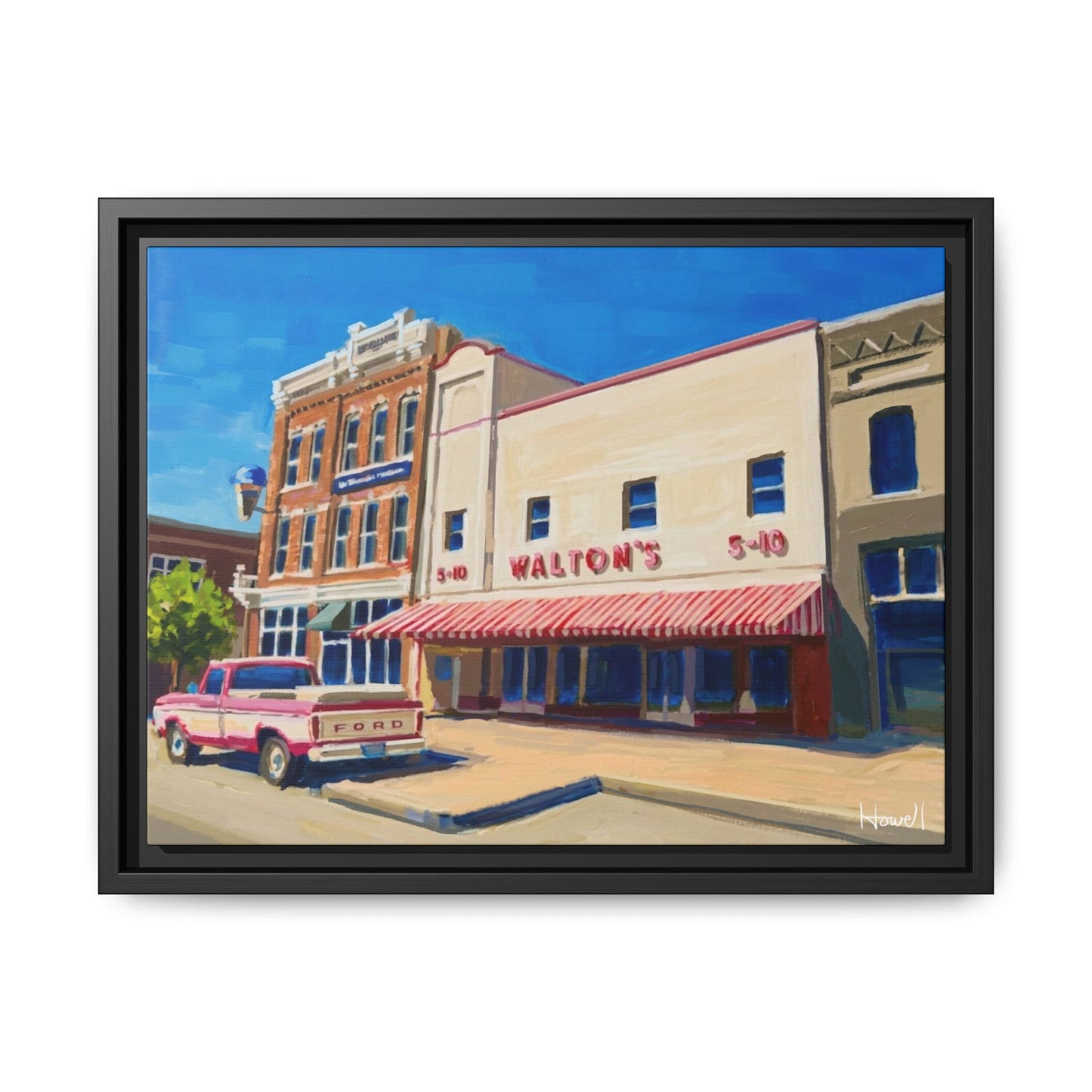 Walton's 5 & Dime - Framed Giclée Canvas Print