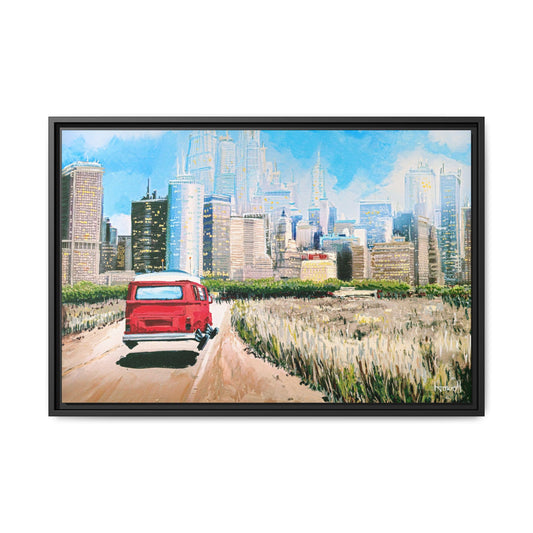 Road Trip - Framed Giclée Canvas Print