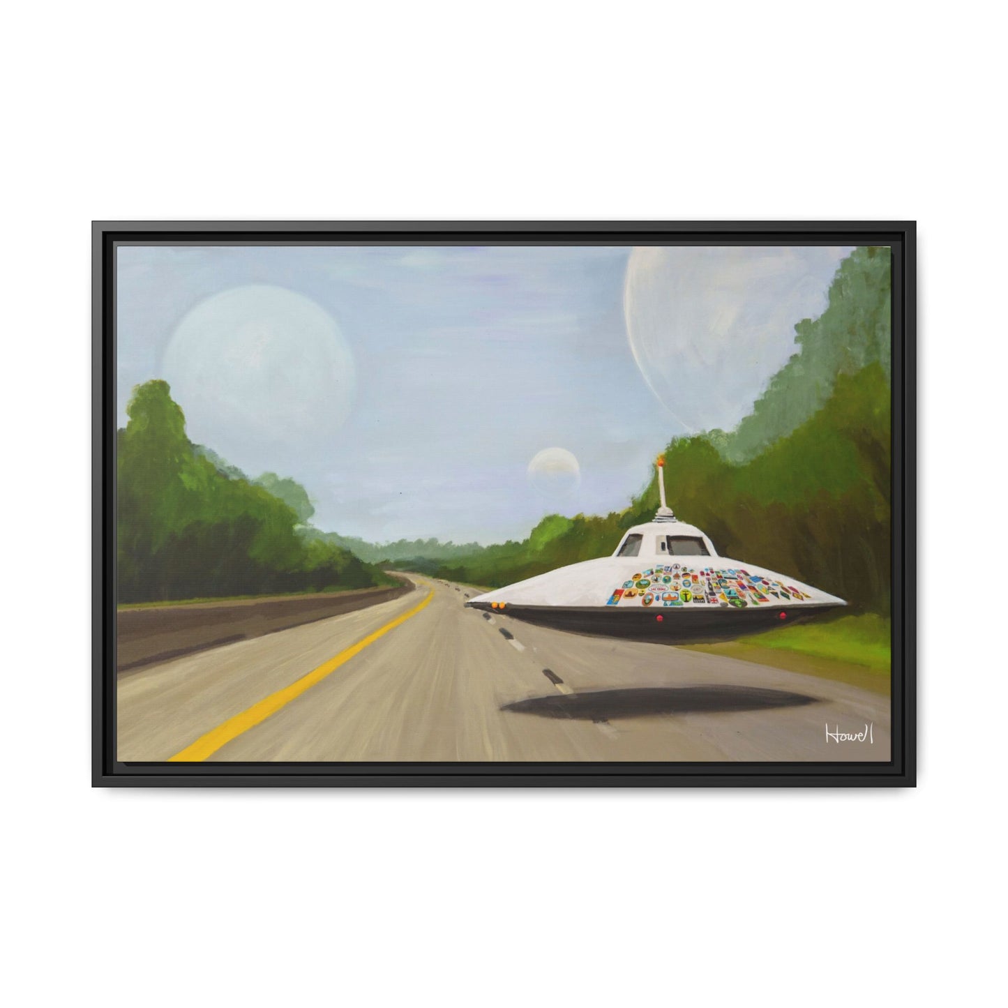 The Wanderer - Framed Giclée Canvas Print